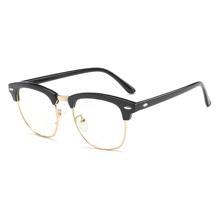 

3016 Steel Round Blue Light Blocking Anti Radiation Protection Glasses Club Master