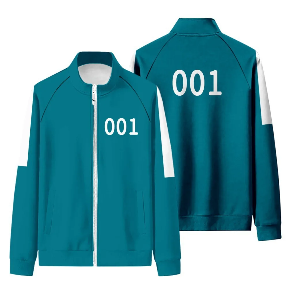 

Korean Drama Squid Game Men Same Sportswear Plus Size 456 National Autumn Sweater Hoodie Round Six Hallowmas