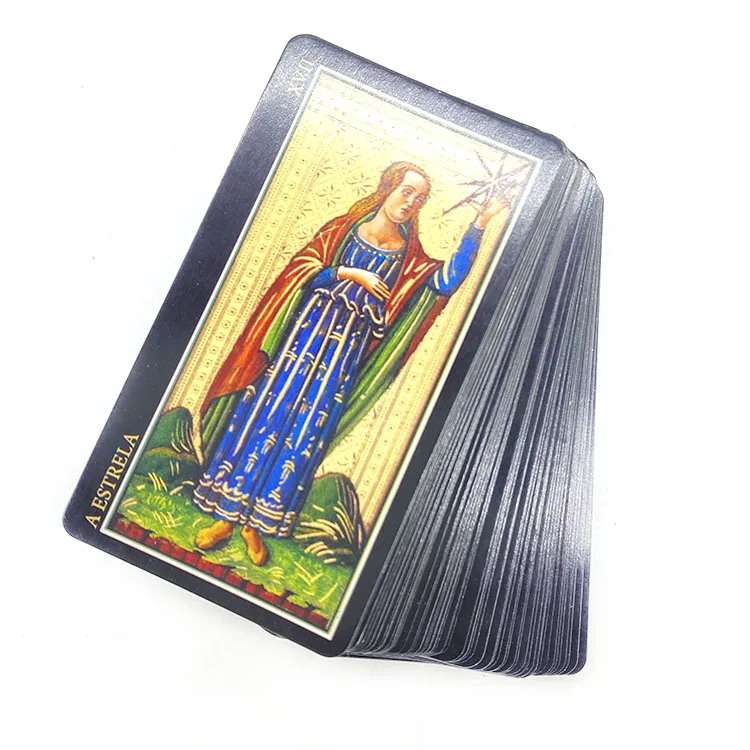 

factory custom gold foil edge eco-friendly affirmation cards printing fairy tarot cards, Cmyk