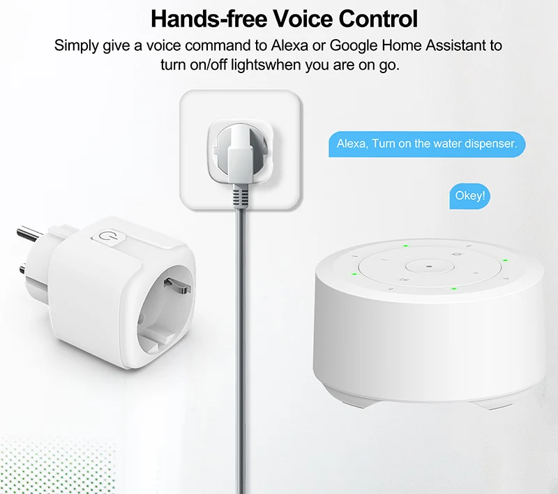 TUYA Smart Zigbee Plug Home Mini Voice Intelligent Control Power Supply Outlet Socket Smart Home/office - ANKUX.COM