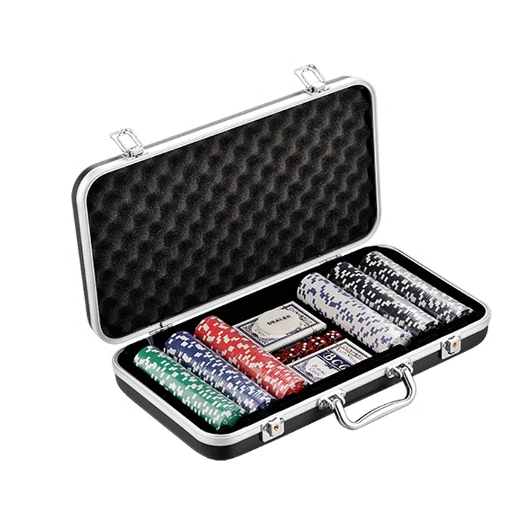 
Professional Manufacturer Customize Size Colors Aluminum hard Poker Chip case with Foam insert 