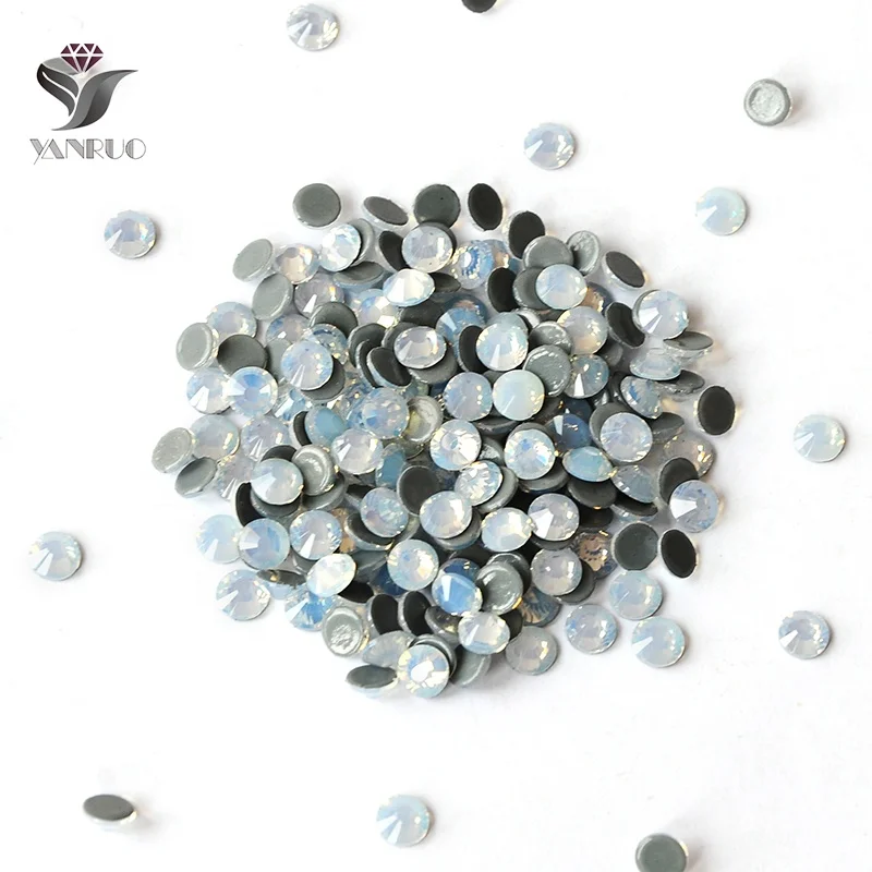 

Decorate Clothing Colorful Strass Iron White Opal SS20 Hotfixed Rhinestones For Bra, 234 white opal