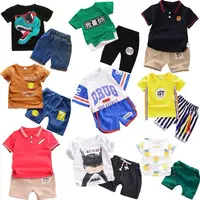 

Factory Price Wholesale Kids Summer Clothing Sets Fashion Kids Cartoon Shirts