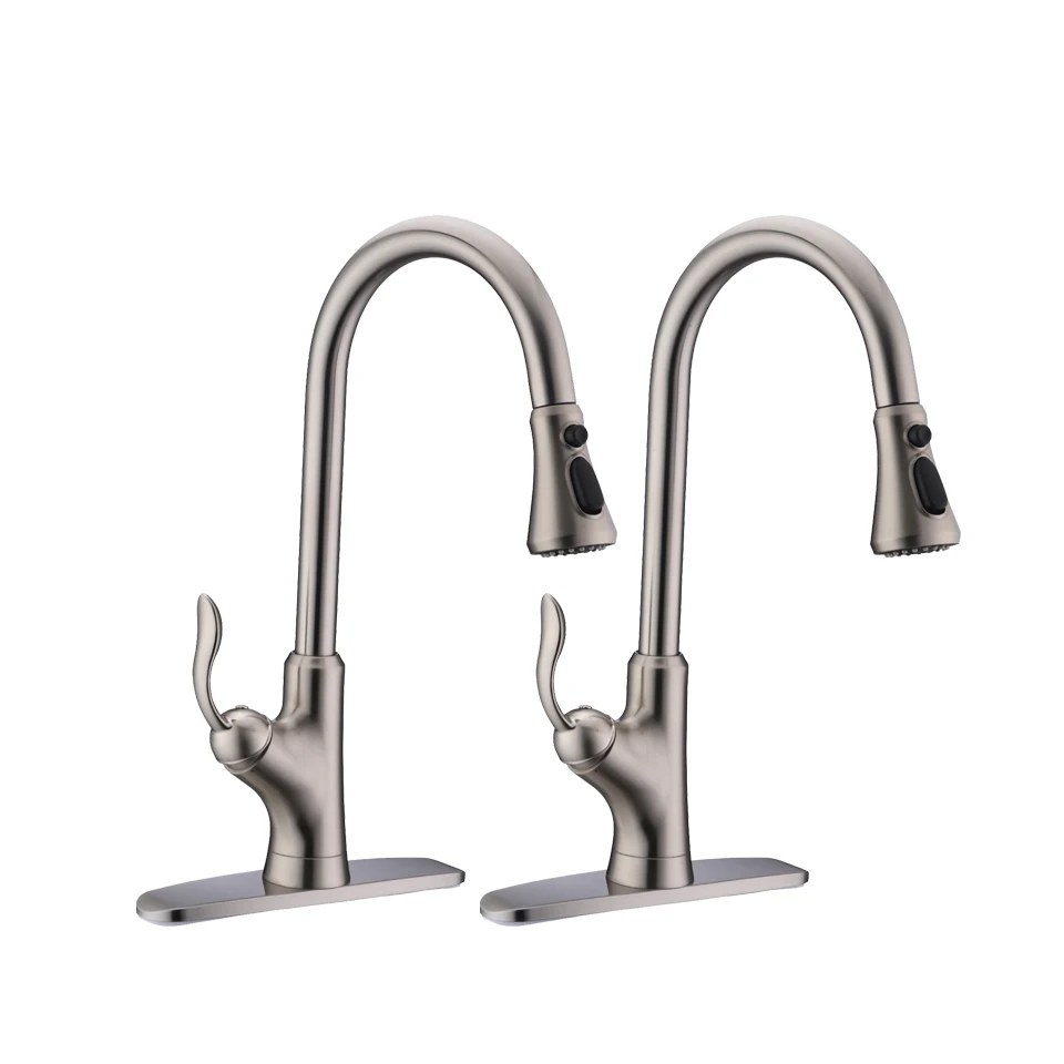 

Kitchen faucet with pull down sprayer brushed nickel Modern Kitchen/ Apartment/Home Stainless Steel Tap faucet