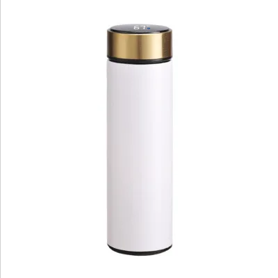 

Mikenda 500ml Double Walled Leak Proof Smart Water Bottle, Keep Drink Hot & Cold, LED Temperature Display, Mix
