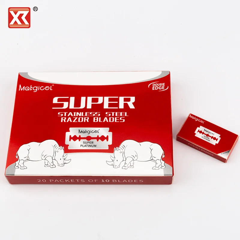 

Best selling high quality shaving blade stainless settl material razor blade disposable for salon, Silver