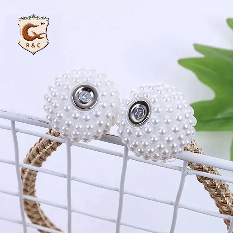 

R&C Cotton Woven Brushed Gold Curtain Tieback, Gnome Plastic Buckle Curtain Buckle, Brass Cube Curtain Holdback/, Customers' request