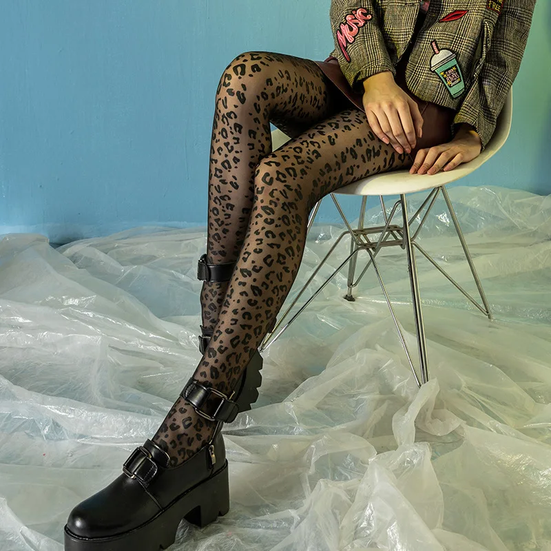 

Spring 2020 personality ultra-thin perspective anti-hook silk letter socks pantyhose stockings