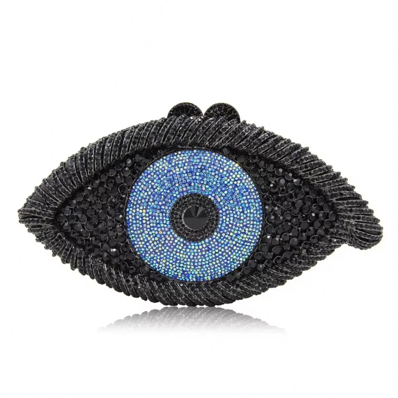 

Ladies Party Purses And Handbags Women Luxury Diamond Evening Bag And Clutches Evil Eye Glitter Rhinestone Crystal Clutch Bags, Black