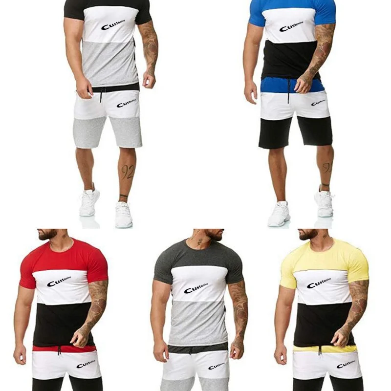 

Summer Fitness Sports Shorts Quick-drying Pants American Two-piece Basketball Pants Men's Casual Five-point Pants, Picture color