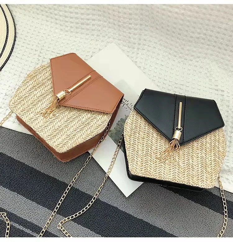 

Luxury New Fashion Beach Handbags for Women Summer Crossbody Straw bags