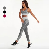 

2020 Lasted Seamless Gym Leggings High Impact Sports Bra 2 Piece Fitness Yoga Clothing Workout Set for Women