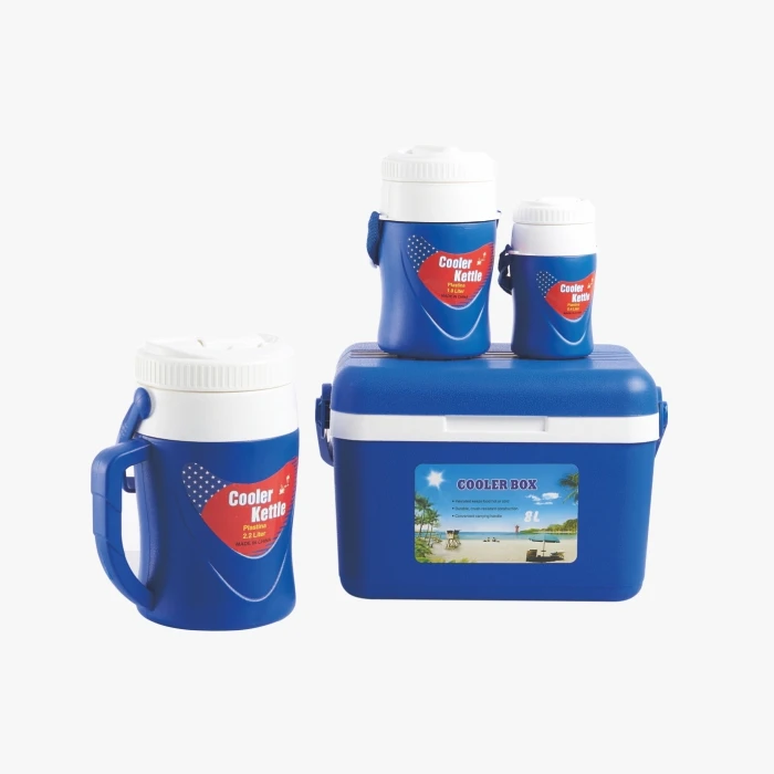 

4pcs camping cooler and sports bottle set