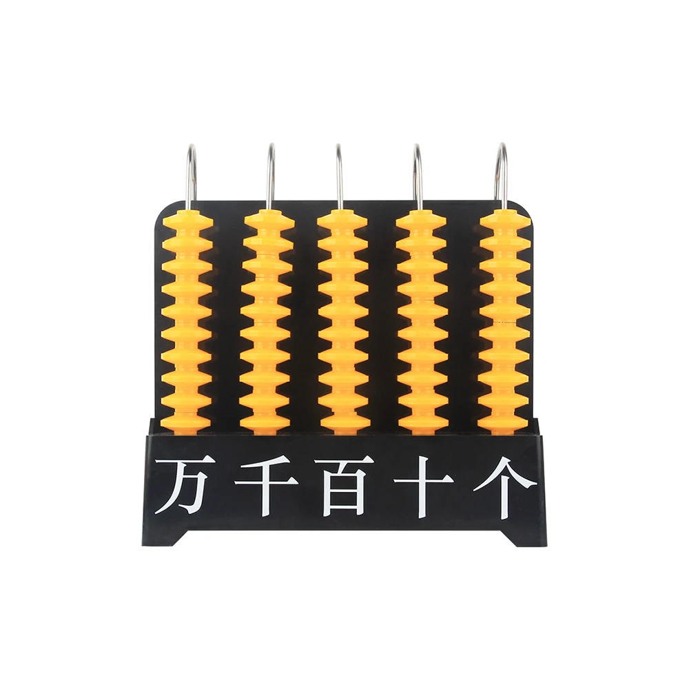 
Advantageous price large plastic bead calculation frame abacus for teacher demonstration vertical five position counter 