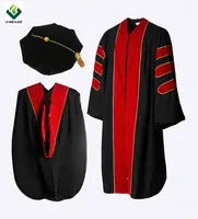 

wholesale Doctoral Graduation Gown/PHD Gown/doctoral robe suit