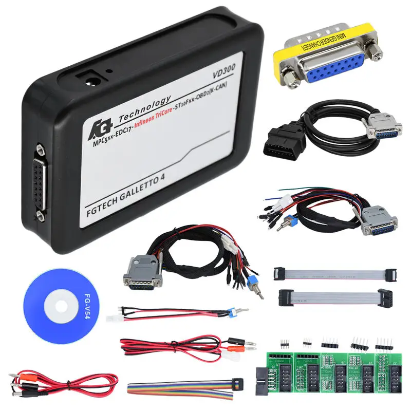 

Newest VD300 V54 FGTech Galletto 4 Master BDM-TriCore-OBD FG Tech ECU Programmer