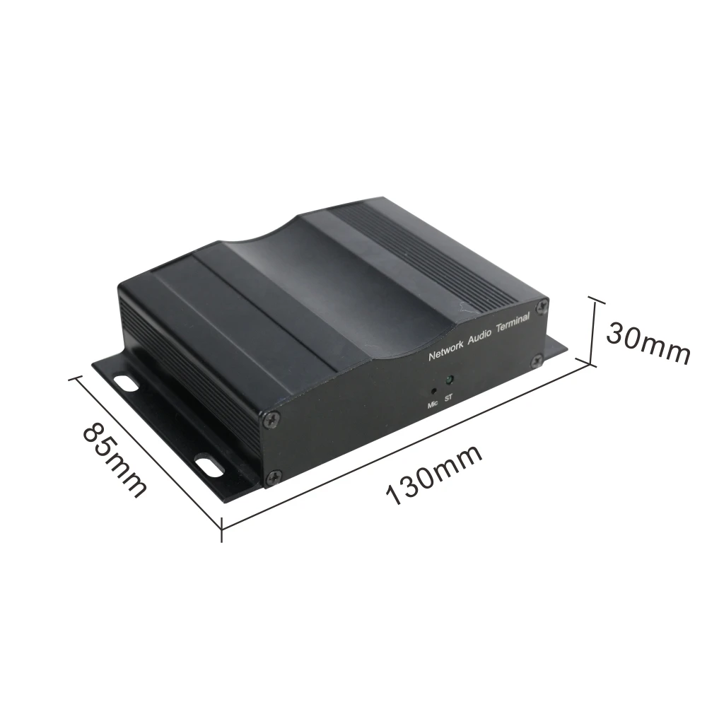 SIP Network Audio Router Mini Audio Encoder and Decoder with Line Out and Mic In for Audio Intercom