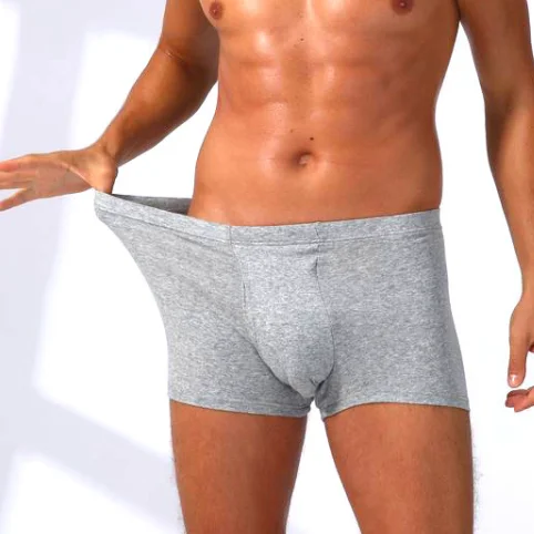 

Men incontinence custom made underwear brand striped boxers shorts panty Eco-Friendly, Gray