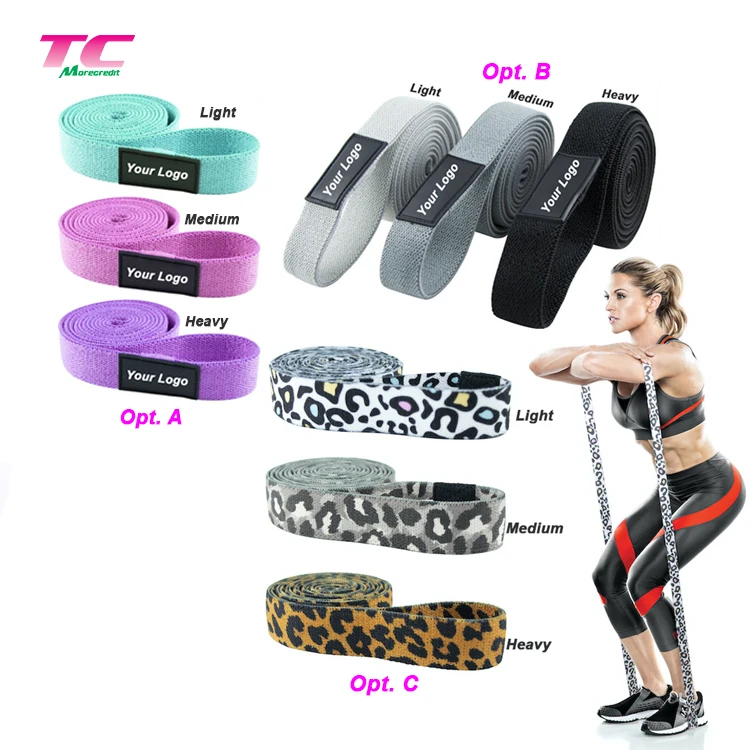 

New Arrival Long Resistance Bands Set, Custom Brand Logo Body Stretch Exercise Pull Up Fitness Bands Core Slider For Home Gym, 6 colors for choose