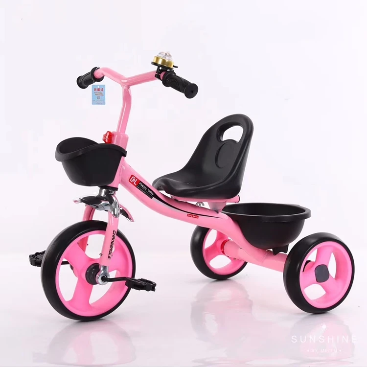 

2020 New Wholesale Cheap Price Multi Color Kids Ride On Tricycle With Basket