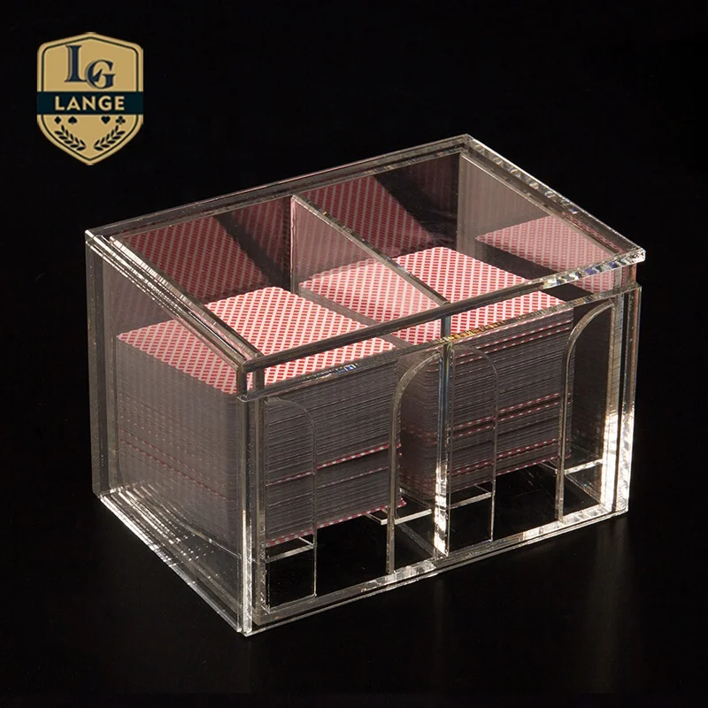 Casino Discard Holder 2 Sides Playing Card Baccarat Games Discard Holder