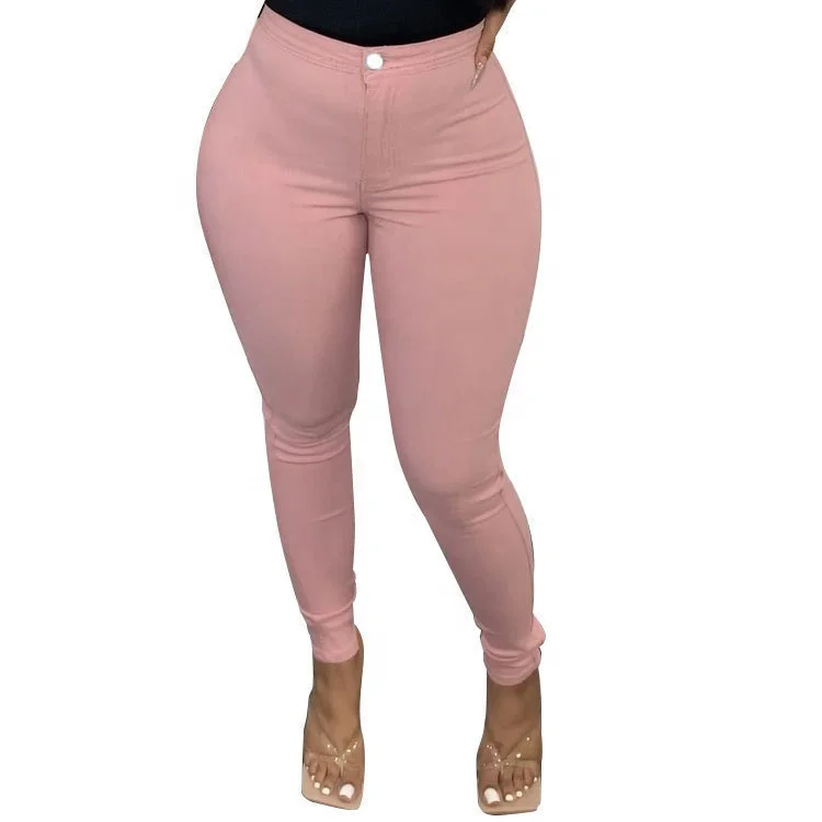 

XUYA New Pure Colors Fat Women 5X Girl joker Wear Skinny Jeans Plus Size leggings, Picture