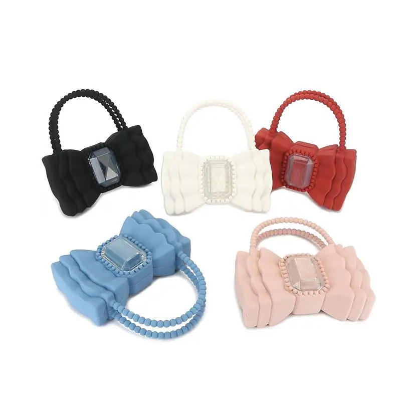 

Bow Silicone Soft Bag Sweet Jelly Bag 2022 New Princess Handbag, Multiple colors