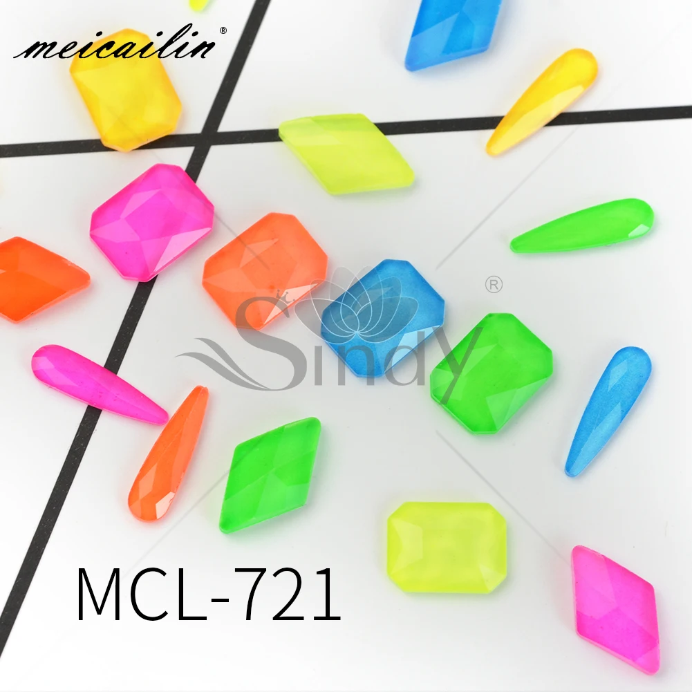 

Colorful 6 grid rhinestone for nail decoration nail art crystal 2020