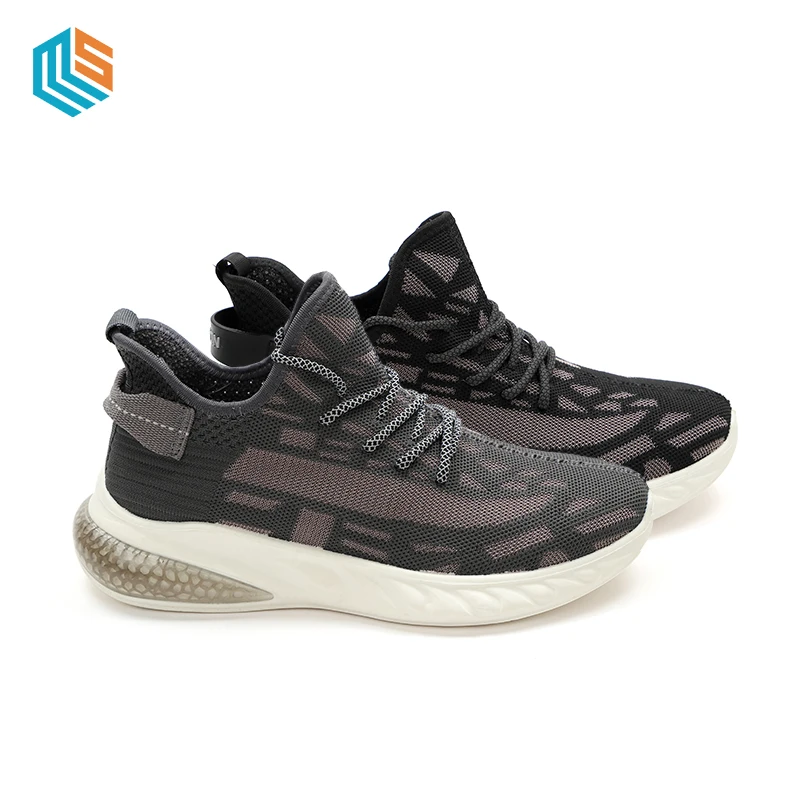 

2022 Spring Comfortable Lightweight Mixed Style Breathable Fly Knit Upper Casual Men Basketball style Sport Shoes, Customerized