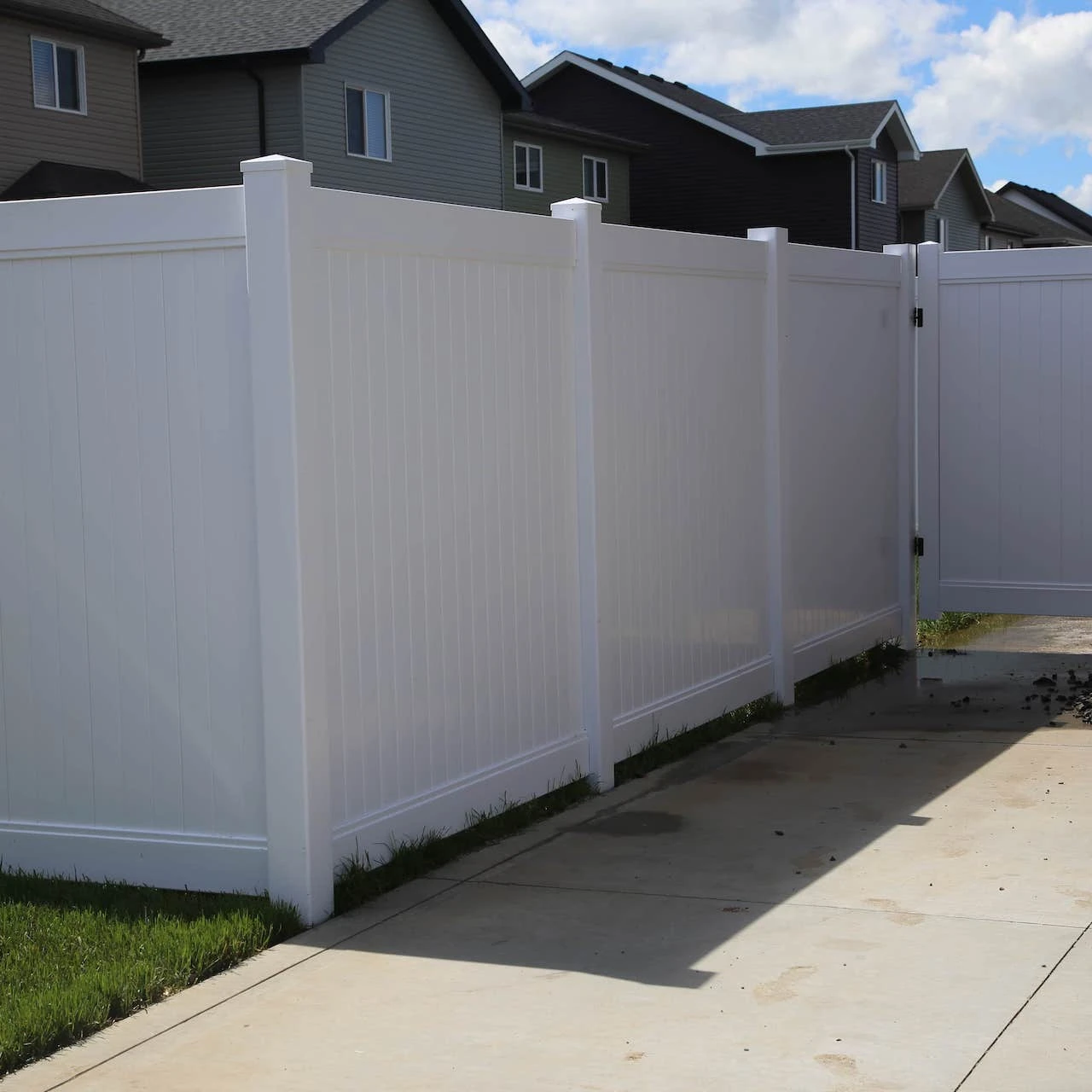

Virgin vinyl pvc fence Panels Post full privacy wall temporary fencing panel construction Garden Farm