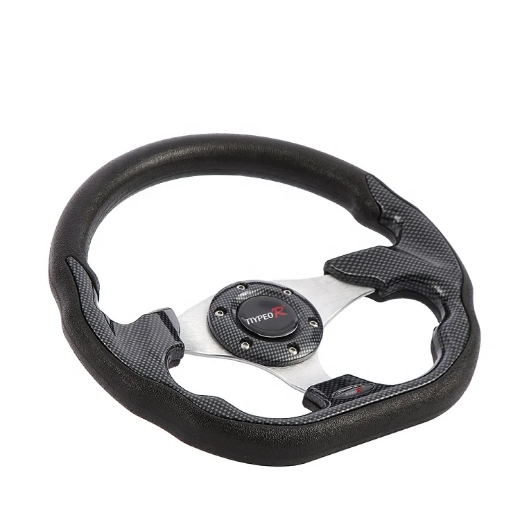 

Custom race universal racing sport steering wheel 320mm PU game competitive universal steering wheel