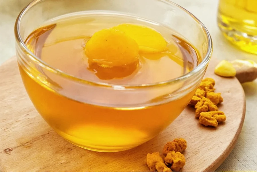 Various serving styles of turmeric tea in different cups with garnishes