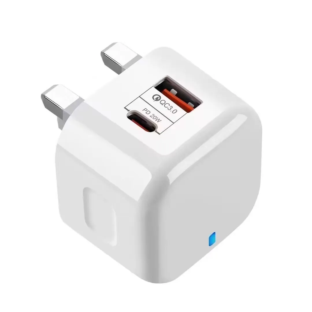 

ILEPO CE Certification PD 20W Quick Charge UK Plug QC3.0 USB Fast Charger Universal Wall Mobile Phone Tablet Chargers