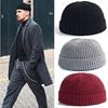 Unisex Wholesale Personalized women Solid Color Winter Warm Acrylic Knitted Beanie Hat Skullcap With Custom Logo