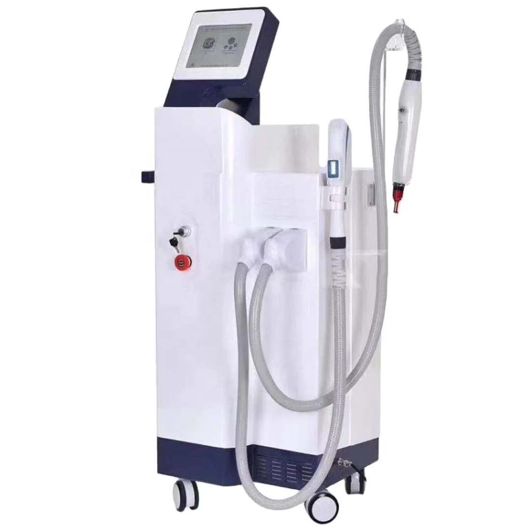 

2021 hot selling 3 in 1 hair removal device DPL OPT IPL SHR laser machine + 755 picosecond 360 Magneto-Optic