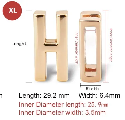 Dog collar dimension diagram showing length, width, and inner diameter measurements — precise product sizing