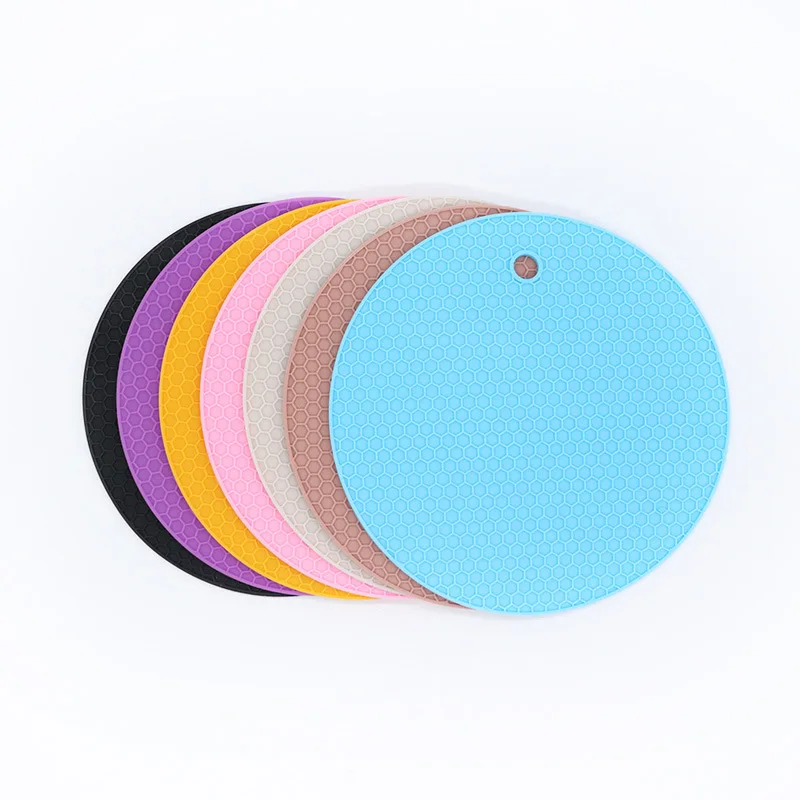 

Silicone Coaster mats hot pot holders pads for kitchen counter under coffee pot