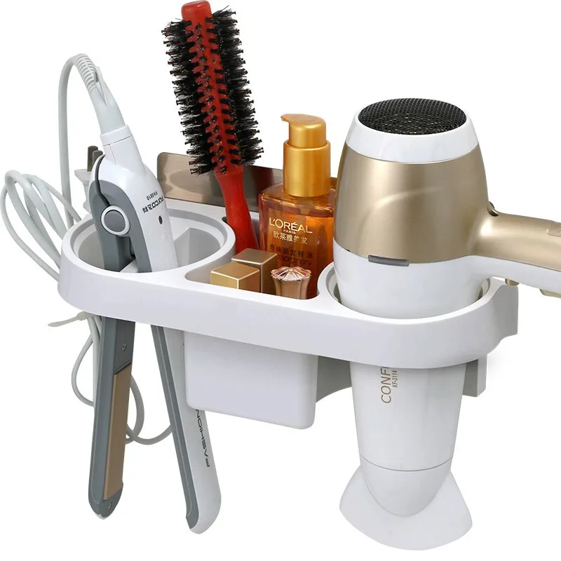 

Multifunctional Hair Dryer Holder Shelf no drilling bathroom storage organizers creative blower rack