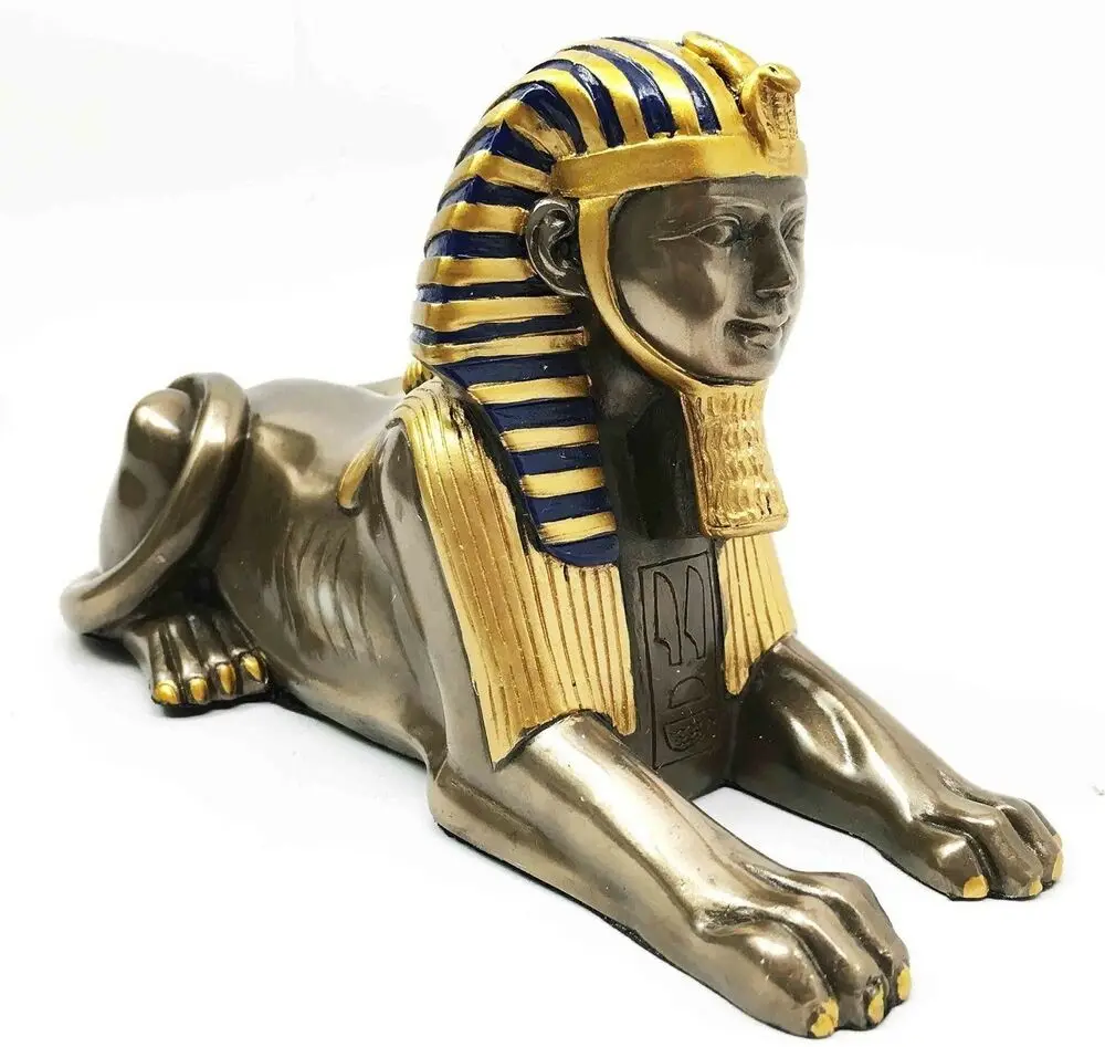 metal craft life-size golden sculpture bronze egyptian statues