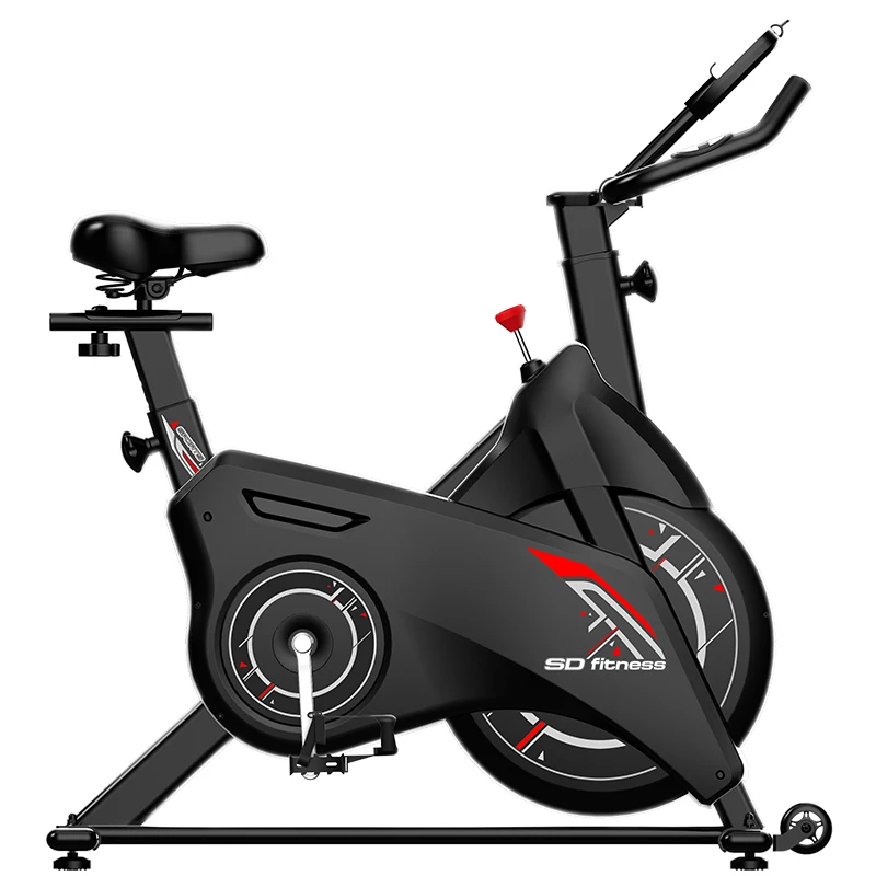

SD-S502 DIY decals indoor exercise equipment magnetic spinning bike with 8kg flywheel, Black,white