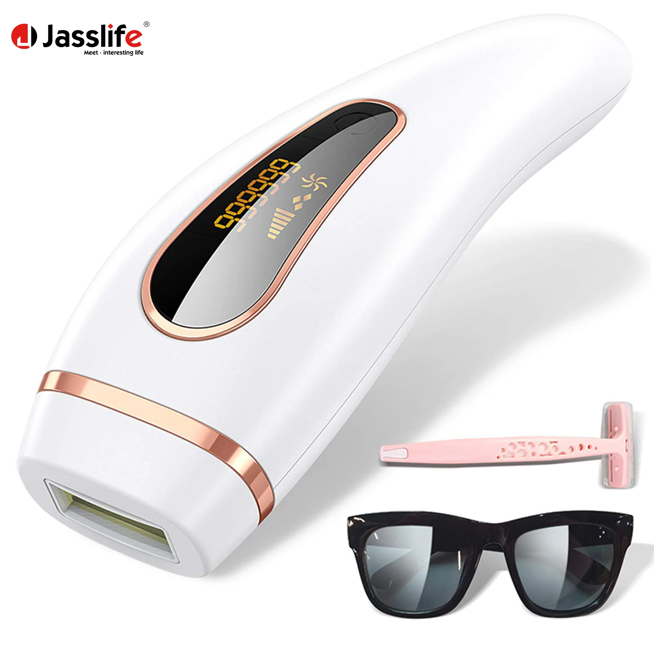 

Hot Sales Home Use Laser Permanent Painless Portable Epilator IPL Hair Removal ipl ontharings, Black white