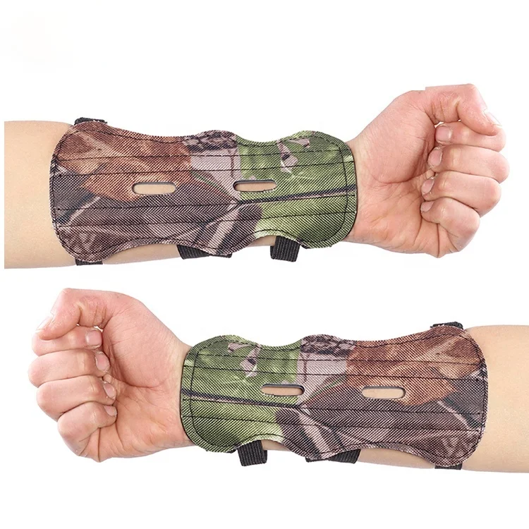 

Wholesale 3 Hole Protective Arm Guards Adjustable Straps Protector Camo Archery Arm Guard