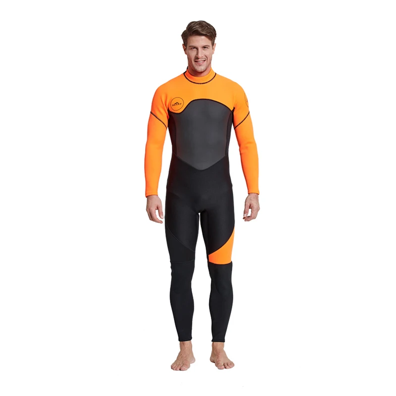 

Neoprene Diving Suit For Men 2 Pieces Long Sleeve Keep Warm Wetsuits Spearfishing Rash Guards Surfing Swimsuits, Black white yellow