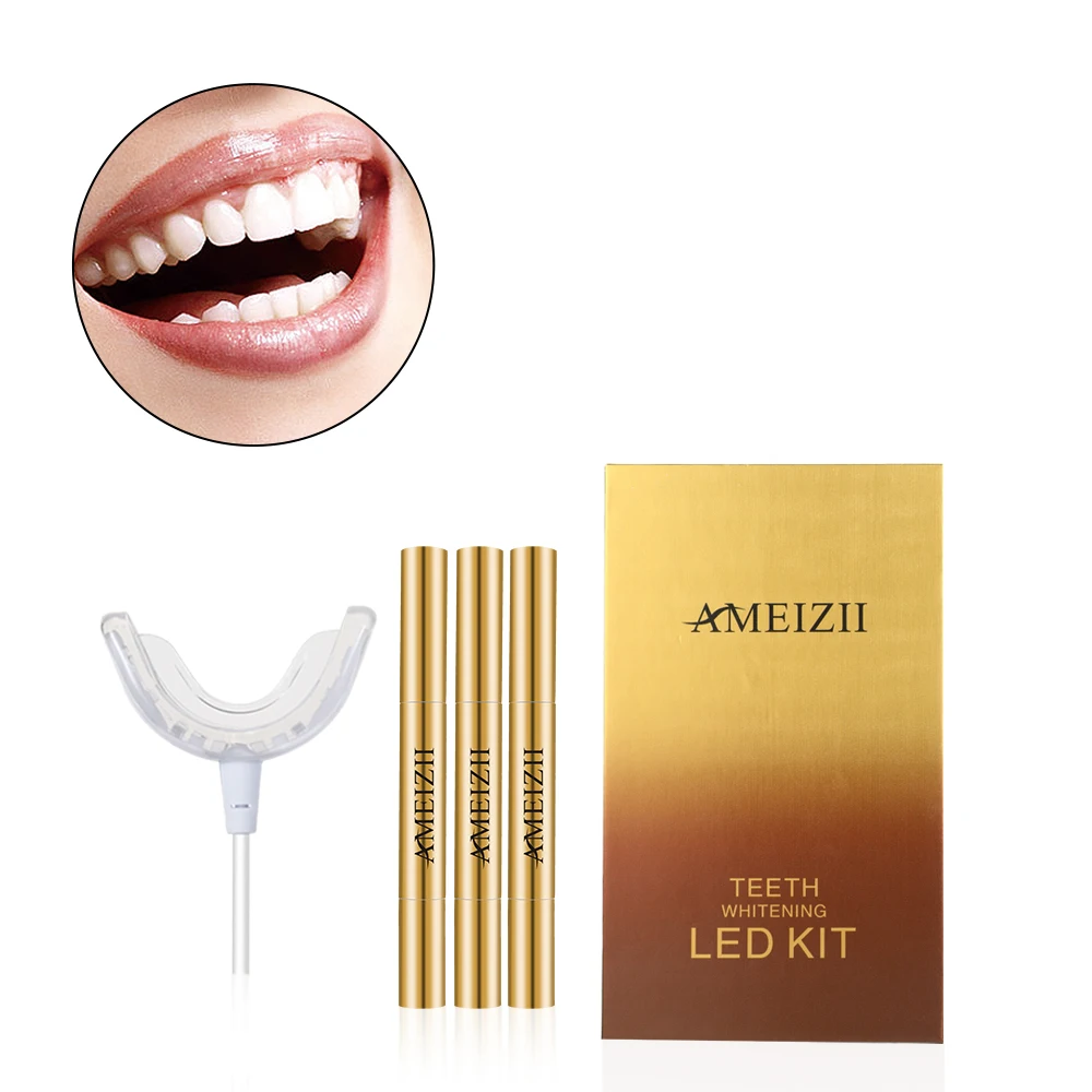 

OEM Teeth Whitening Kits Bright White Tooth Whitener Tartar Remover Oral Hygiene LED Dental Bleaching Lamp Blanchiment Dentaire
