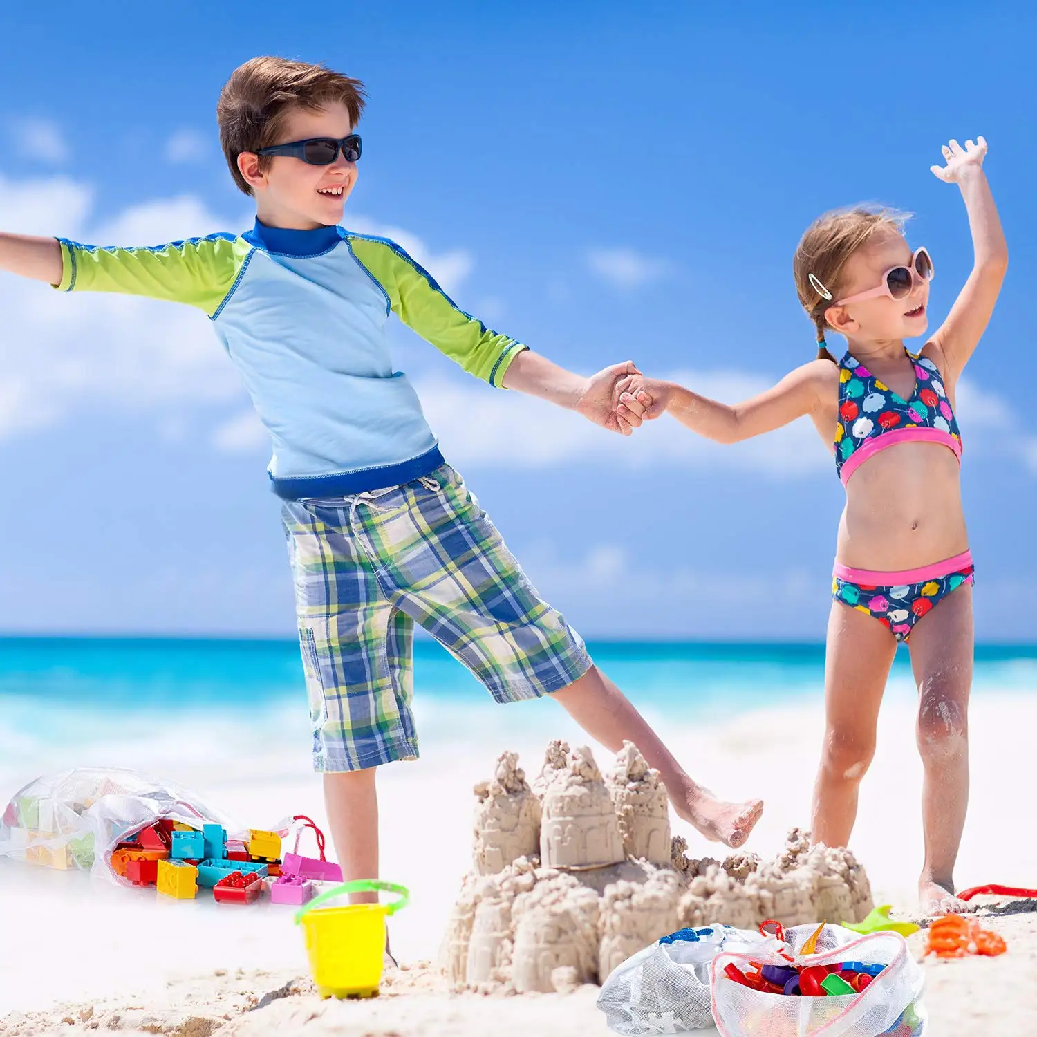 Eco Friendly Washable Reusable Vegetable Mesh Produce Bags RPET nylon Mesh produce Bag