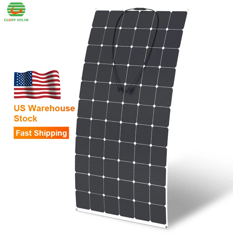 

US warehouse solar flexible panels high efficiency solar panels roof flexible solar panels