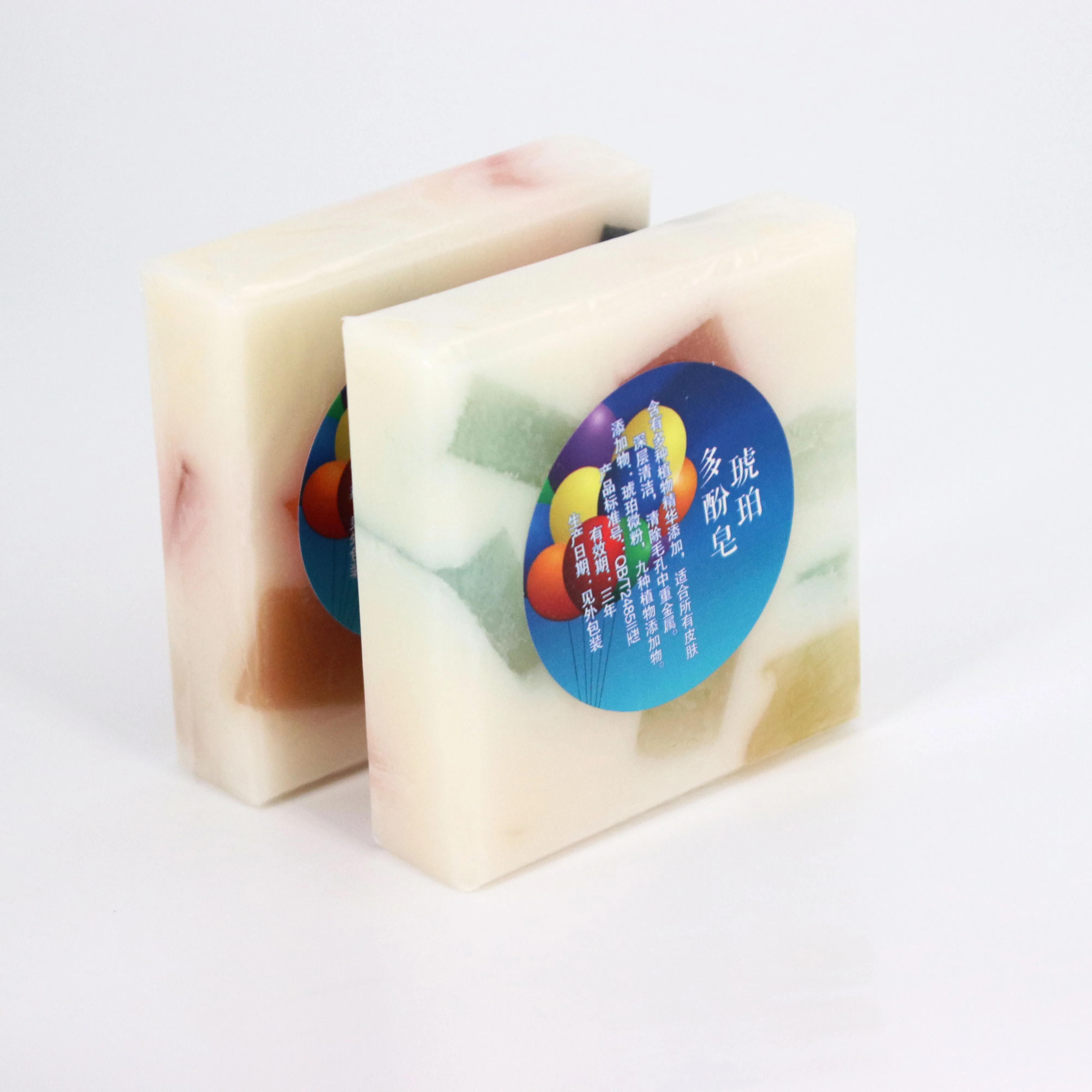 

Multicolor Render Hand Made Bath Polyphenol Amber Handmade Toilet Facial Cleaning Natural 100g Adults Soap