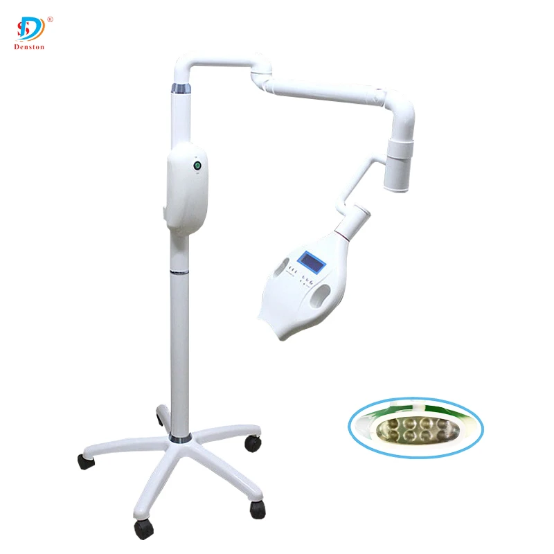 

Rotation Arm Portable LED cold light laser Dental Teeth Whitening Machine, White(customize)