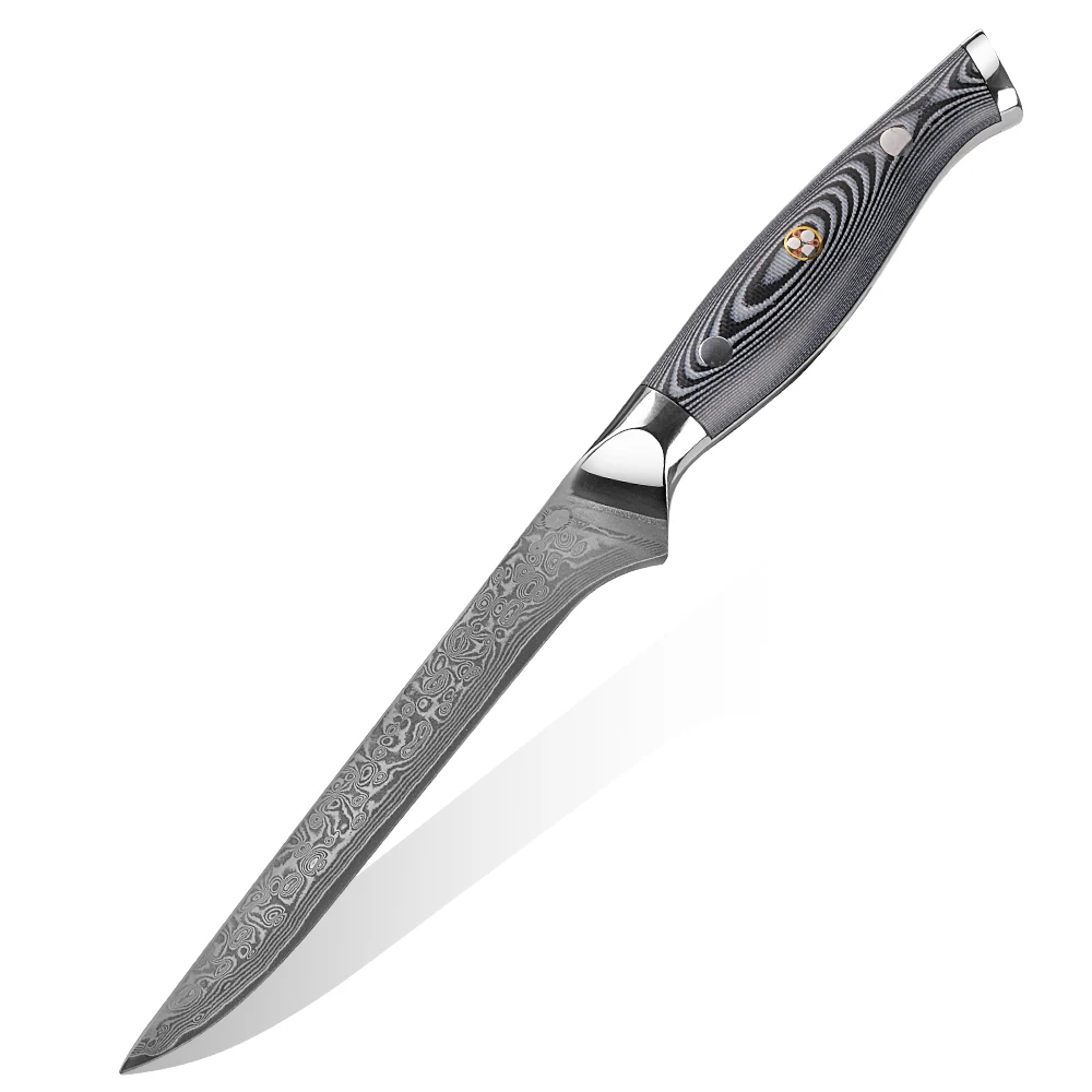 

5.5 inch fillet knives damascus steel fish knife