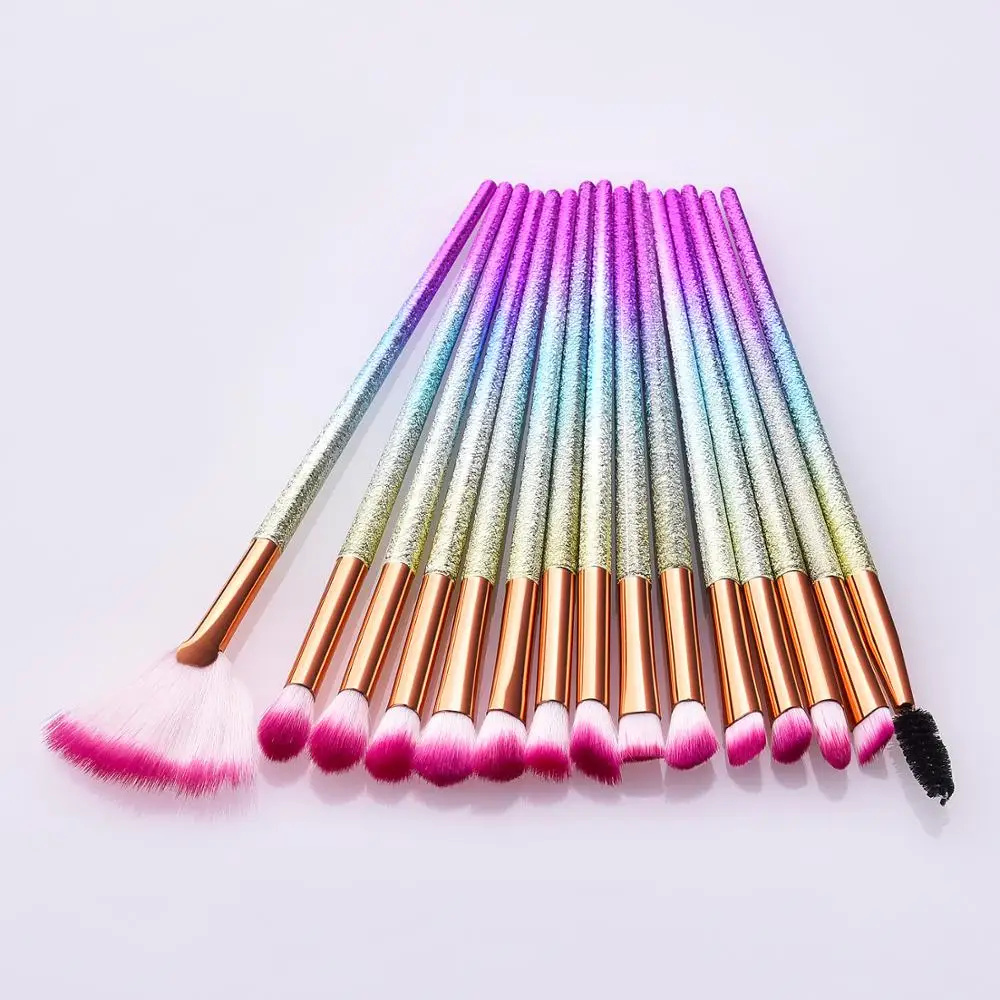 
wholesale colorful cheap cosmetic packaging private label/logo make up brush cosmetic packing face blush makeup brushes 